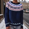 thumbnail image 2 of Bovemsi Womens Sweaters Autumn Winter Casual Pullover Tops Long Sleeve Crewneck Sweater Fall Sweaters, 2 of 4