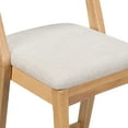thumbnail image 5 of Christopher Knight Home 39.6" Modern Bar Stools, Wood Frame with Natural Finish, Beige Upholstery, Set of 2, 5 of 8