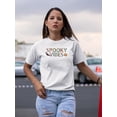 thumbnail image 2 of Spooky Vibes. Halloween Quote T-Shirt Women -Image by Shutterstock, Female Large, 2 of 4