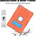thumbnail image 6 of iPad 10.2 Case with Soft Screen Protector, iPad 8th Generation Case, iPad 7th Generation Case, Dteck Heavy Duty Hybrid Rugged Shockproof Case with Kickstand for iPad 10.2-inch 2020/2019, Orange, 6 of 6
