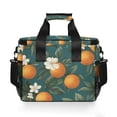 thumbnail image 7 of FORMRS Insulated Cooler Bag 24 Cans Capacity Soft Leakproof Lunch Box with Side Pockets, Retro Floral Orange, 7 of 7