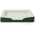 thumbnail image 6 of Orthopedic Dog Bed for Large Dogs - Big Washable Dog Sofa Beds Large, Supportive Foam Pet Couch Bed with Removable Washable Cover, Waterproof Lining and Nonskid Bottom,Plush-Green, 6 of 13