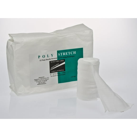 Gauze Stretch Conforming Bandage, 2" x 4.1 yd, 12/pk