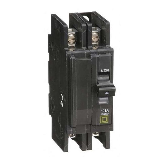 Square D Circuit Breaker,40A,120/240V,2P QOU240