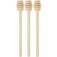 thumbnail image 4 of 3Pcs Wooden Honey Dippers Sticks Honey Jam Syrup Collecting Dispensing Drizzling Jam Stick, 4 of 7