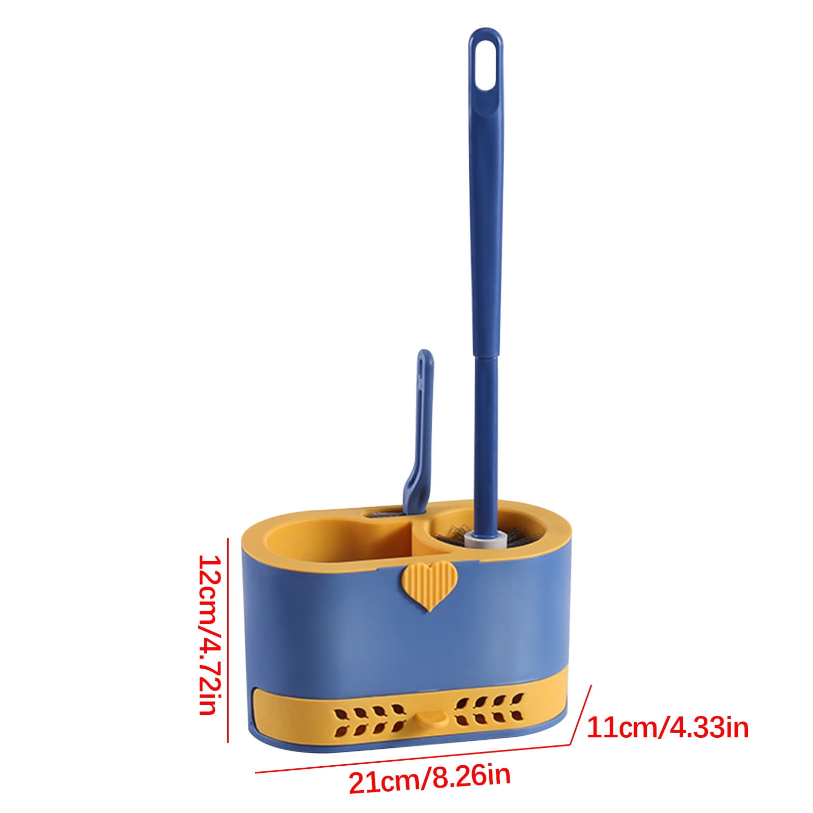 Toilet Brush and Holder Set with Drip Tray | Toilet Bowl Brush & Toilet Bowl Cleaner Brush Combo | Bathroom Cleaning Organizer | Strong Bristles | Easy Maintenance | Xuniizn