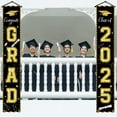 thumbnail image 4 of Moocorvic Graduation Door Banner Set for Doorway Porch Yard, Class of 2025 Congrats Grad Theme Decor Outdoor Indoor Front Door Wall Welcome Sign Prom Party Decorations, 4 of 6