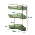 thumbnail image 6 of 2-Tier Corner Bathroom Storage Shelf High Stability Strong Load-bearing Perfume Tray Makeup Storage Rack Home Supplies, 6 of 7