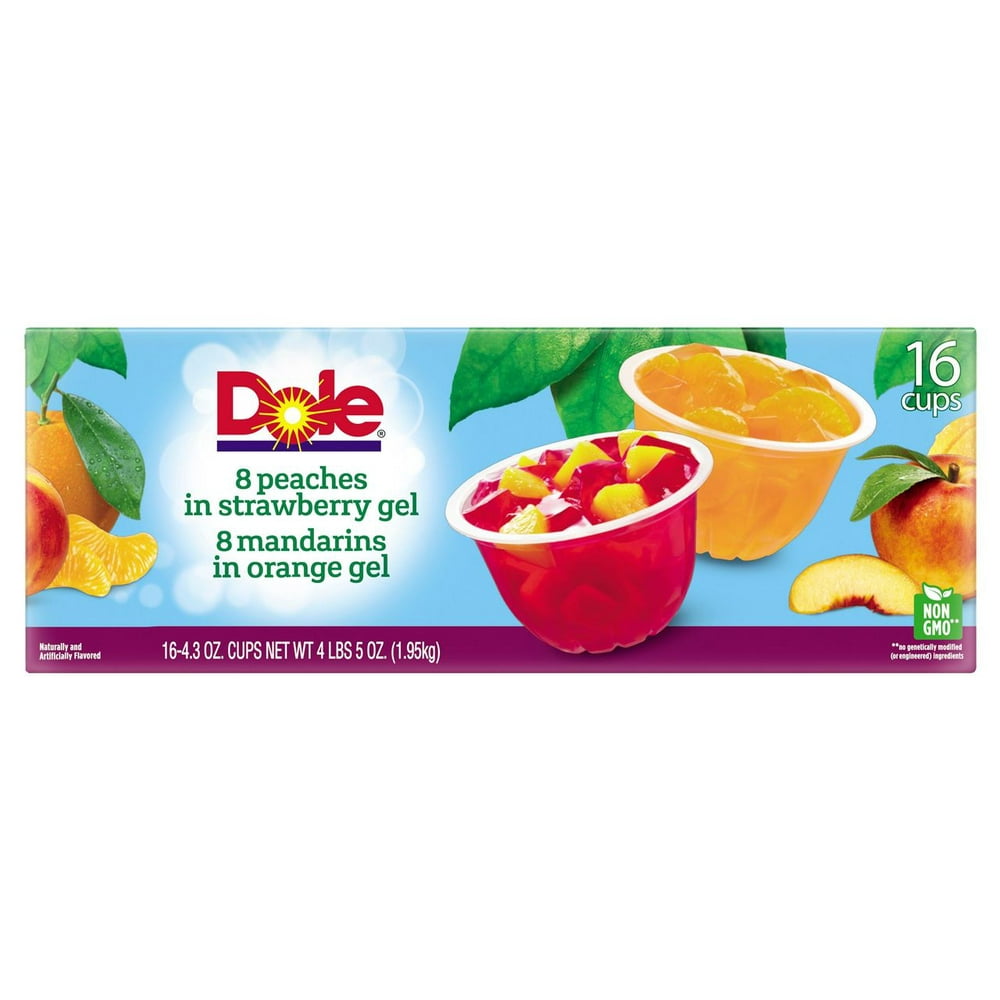 Product of Dole Fruit in Gel Cups Variety Pack 16 Pk. 4.3 oz. Walmart
