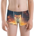 thumbnail image 5 of Yiaed Starry Sky Constellation Cat Print Boys' Boxer Briefs Cotton Casual Stretch Comfort Boys Boxers - Kids Boxer Briefs Underwear for Boys (6-18)-XX-Small, 5 of 5