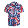 thumbnail image 3 of Camisas de moda para hombre con bandera hawaiana de Estados Unidos, ropa de marihuana, blusa de manga corta con estampado 3D para playa, ropa vintage Y2k, 3 of 5