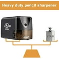 thumbnail image 4 of AFMAT Heavy Duty Electric Pencil Sharpener for 6.5-8mm No.2/Colored, UL Listed Professional Pencil Sharpener w/Stronger Helical Blade, for Classroom,Black, New, 4 of 8