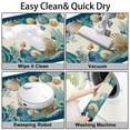 thumbnail image 7 of 1pc Oceanic Shells Absorbent Non-Slip Bathroom Thickened Flannel Rug Decor,Soft,Quick Drying,Suitable For Indoor/outdoor Use,Bathrooms,Bedrooms,Kitchens,Terrace,Laundry Rooms,16"x24", 7 of 7