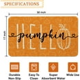 thumbnail image 3 of Hello Pumpkin Door Mat, Orange Fall Outdoor Welcome Mat, Fall Front Door Mat Decor, Autumn Thanksgiving Doormat Outdoor Rug Indoor, 17" x 30", 3 of 6