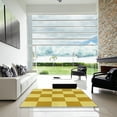 thumbnail image 6 of Ahgly Company Indoor Rectangle Patterned Bold Yellow Area Rugs, 4' x 6', 6 of 6