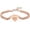 Rose Gold, variant on Always In My Heart - Heart Cremation Jewelry Urn Bracelet for Ashes Adjustable Memorial Urn Bangles for Human / Pet Ashes Keepsake Bangle