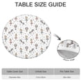 thumbnail image 6 of White Ballerina Unicorn Pattern Round Fitted Tablecloth with Elastic Edge,Dining Table Cover Waterproof,Outdoor Round Tablecloth for Camping,Dining,Indoor and Outdoor, 6 of 7