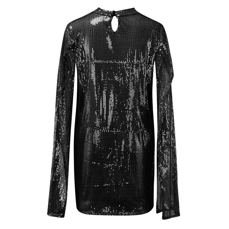 LEEy-world Formal Dresses For Women Women's Off Shoulder Bodycon Midi Dress  Bell Long Sleeve Elegant Party Pencil Dresses Black,L - Walmart.com