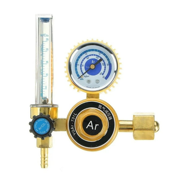 Pressure Reducer G5/8" 0-25Mpa Argon CO2 Mig Tig Flow Meter Gas Regulator Flowmeter Welding Weld Gauge Argon Regulator ,Durable Construction