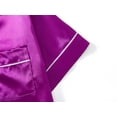thumbnail image 4 of Topgal Summer Girls Pajamas Dark Magenta Soft Sleepwear Silky Satin PJ Set for Teen Girls Size 14, 4 of 7