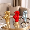 thumbnail image 3 of Sunjoy Tech Resin Statue Love Heart Gesture Figurine Holding Heart Hand Sculpture Home Office Wedding Party Desktop Decoration Ornament 1Pc, 3 of 7
