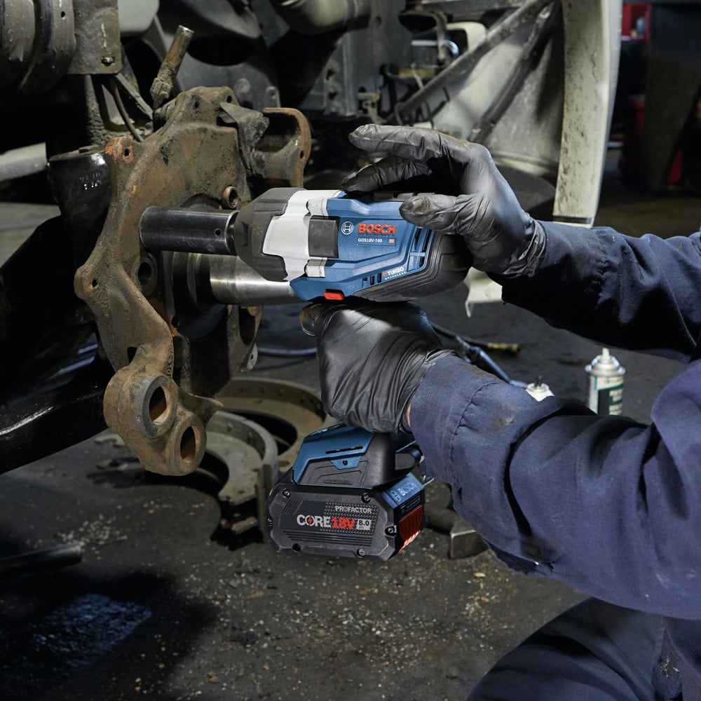 Restored Premium Bosch GDS18V-740N-RT PROFACTOR 18V Brushless Lithium-Ion 1/2 in. Cordless Impact Wrench with Friction Ring (Tool Only) (Refurbished)