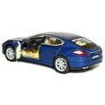 thumbnail image 2 of Kinsmart 5" Porsche Panamera S diecast model toy 1:40 scale car sedan Blue, 2 of 4