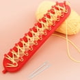 thumbnail image 4 of Rectangle Round Knitting Loom Weaving Scarf Sweater Hat Shawl Stitching Knitting Machine DIY Handmade Craft Braiding Tool Long comb teeth 26CM, 4 of 6