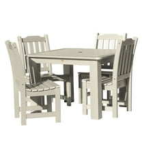 Highwood's 42" x 42" Square 5-pc Lehigh Dining Set - Dining Height, Outdoor, Eco-friendly, Synthetic Wood
