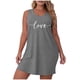 thumbnail image 1 of Camisa de Manga Corta Vestido para las Mujeres Suspender Suelto Vestido de Noche sin Mangas, Cómodo Vestido para Dormir en Casa, 1 of 7