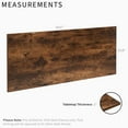 thumbnail image 2 of VIVO Rustic Vintage Brown 55" x 24" Square Corner Table Top for Standing Desk Frames, 2 of 2