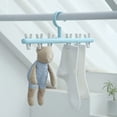 thumbnail image 3 of 6-Clip Rotating Sock & Underwear Organizer with Windproof Swivel Hook - Sturdy PP Plastic for Balcony/Laundry Room Use, 3 of 6