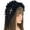 Black, variant on Gothic Style Hair Ornament With Delicate Lace Embroidery And Edgy Crosses Pendant Gothic Lace Hair Band For Costume Wear