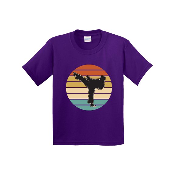 Inktastic Karate Martial Arts Silhouette Youth T-Shirt
