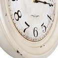 thumbnail image 2 of Yosemite Circular Skip Movement Wall Clock Distressed White Frame, 2 of 2