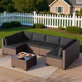thumbnail image 5 of 7 Piece Outdoor Patio Conversation Sets,Asofer Patio Sectional Furniture Set and A Coffee Table for Courtyard,Poolside,Party, 5 of 7