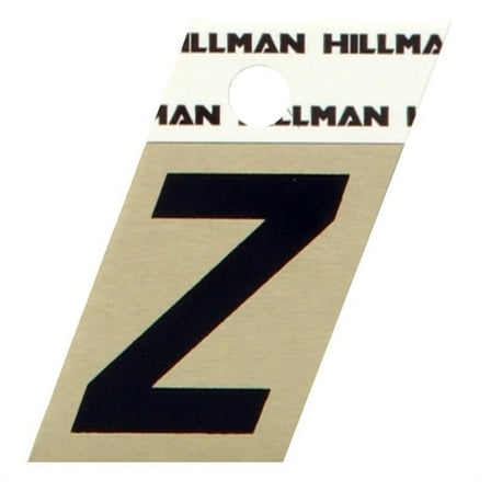 Hillman 1.5 in. Black Aluminum Self-Adhesive Letter Z 1 pc