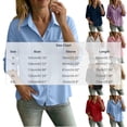 thumbnail image 4 of VBVC Women's Collared Button Down Shirt , Business Casual Work Blouse For Women , Ladies' Lightweight Long Sleeve Top with Pockets, Pink , S-2XL, 4 of 8
