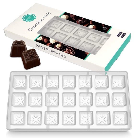 O'Creme Clear Polycarbonate Chocolate Mold Gift Box