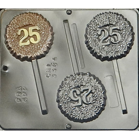 3384 "25" POP Lollipop Chocolate Candy Mold