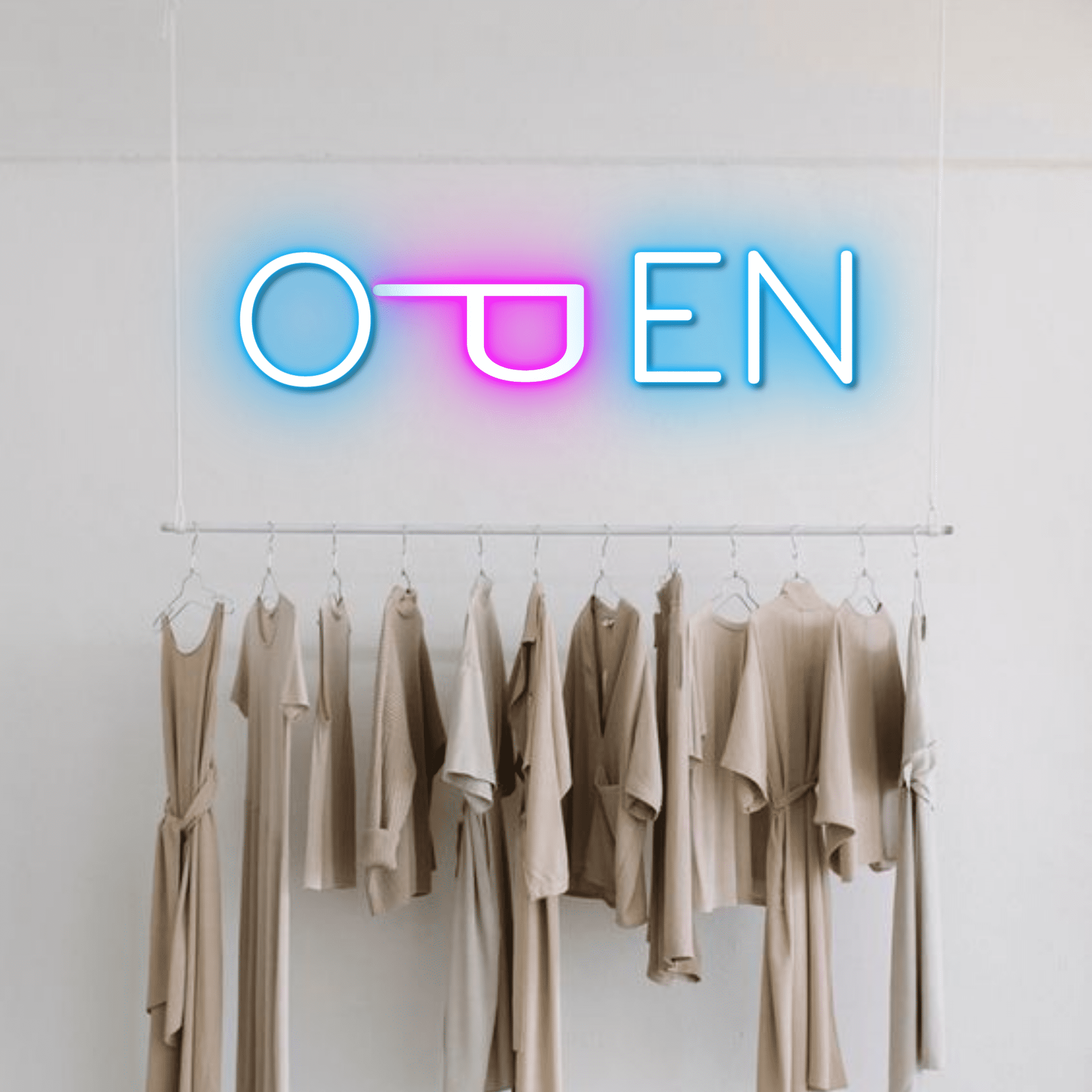 Glowneon Basic Open Neon Signs, Long-lasting Welcome Sign for Store