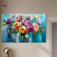 thumbnail image 3 of Chromatic Flower Dream Canvas Colorful Floral Art by Art Remedy, Gallery Wrapped, 54" x 36", 3 of 7