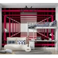 thumbnail image 3 of Tiptophomedecor Abstract Wallpaper Wall Mural - Ruby Dimension, 3 of 7