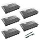 thumbnail image 1 of Gardzen - Juego de 5 bandejas de iniciaci&oacute;n de semillas, bandejas duraderas para germinaci&oacute;n de plantas con c&uacute;pulas y bases ventiladas con humedad, ideal para inicio d, 1 of 7