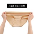 thumbnail image 7 of Simiya 7-Pack Women's Low Rise Briefs, Hipster Panties Stretch Bikini Underwear Beige Xl, 7 of 7