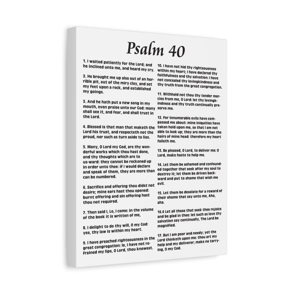 Scripture Walls My Deliverer Heard Me Psalm 40 Christian Wall Art Print Ready to Hang