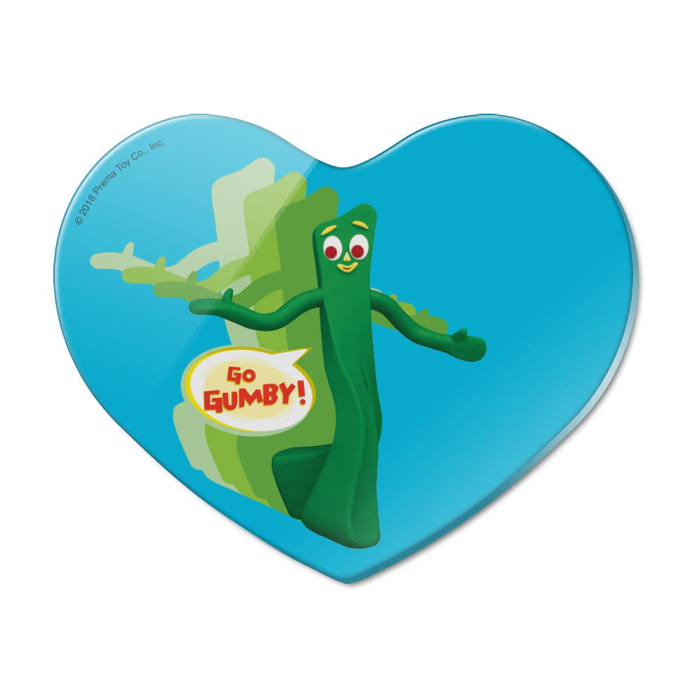Go Gumby Heart Acrylic Fridge Refrigerator Magnet - Walmart.com