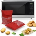 thumbnail image 2 of Microwave Potato Bag, 2 Pack of Reusable Baked Potato Microwave Baking Bag, Red, 2 of 7