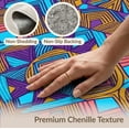 thumbnail image 6 of ODIKA 8'x10' Washable Area Rug 80S Geometric Bold Memphis Squiggle Interlocking Funky Retro Refined Structured for Living Room, Under Sectional, Family , Durable, Non-Slip, 6 of 7