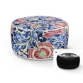 thumbnail image 1 of FBTS Prime Inflatable Footstool Ottoman Navy Paisley Round 21x9 Inch Patio Foot Stools and Ottomans Portable Footrest, 1 of 4